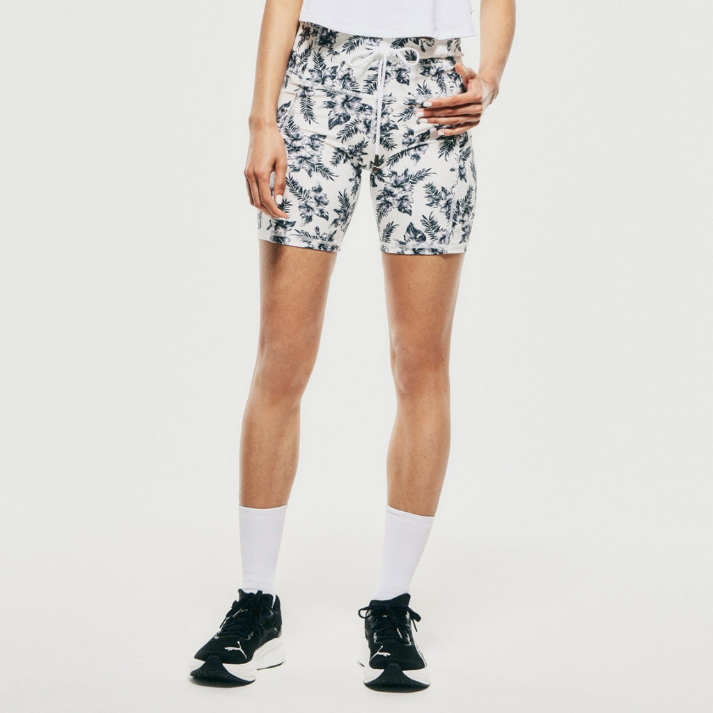 FLOWER 10 POCKETS SHORT LEGGINGS (WOMEN)